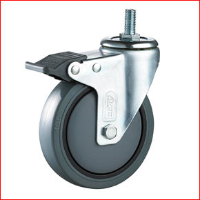 VI-51-PUG-THBK Medium Duty Thread with Brake Type Caster Wheels